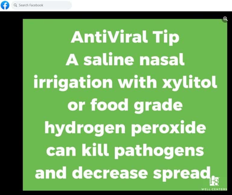 Fact Check Can rinsing nose with xylitol or hydrogen peroxide kill