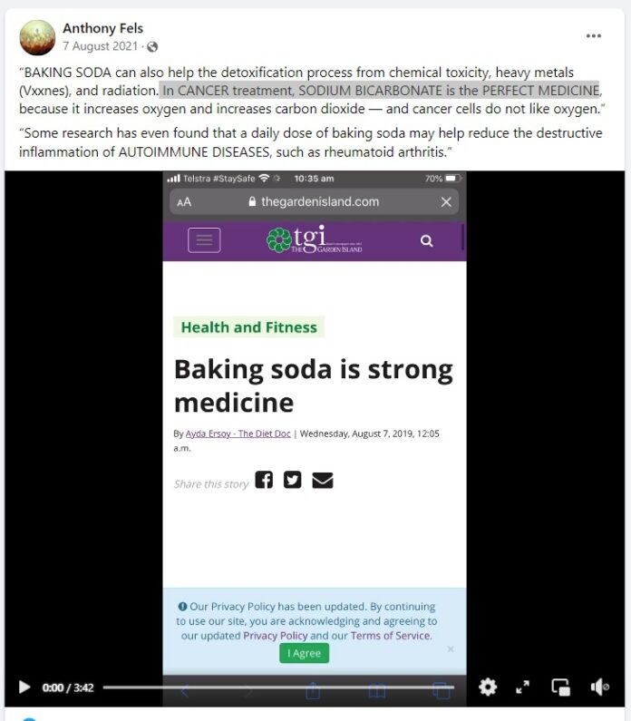 Fact Check Can baking soda cure cancer? THIP Media