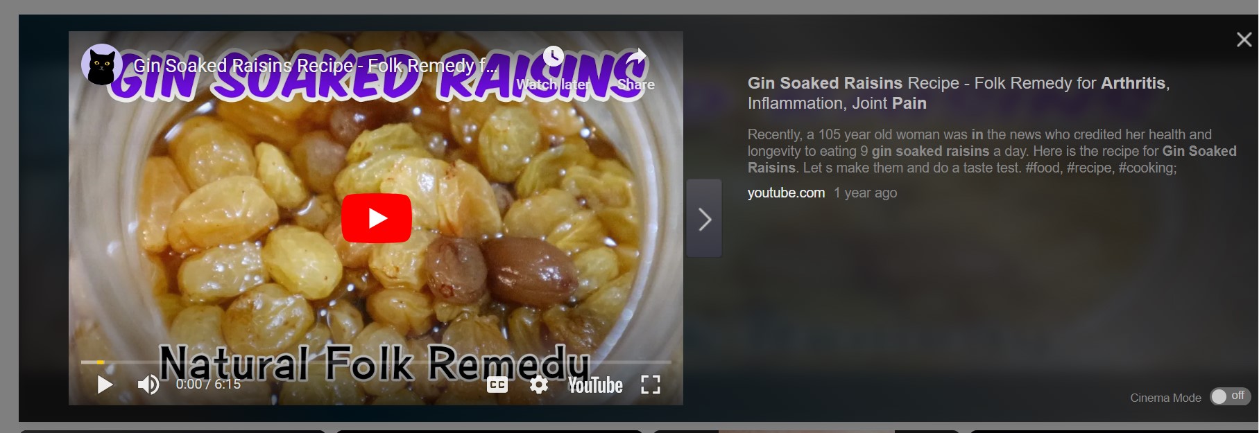 Fact Check Can ginsoaked raisins be used to cure arthritic pain