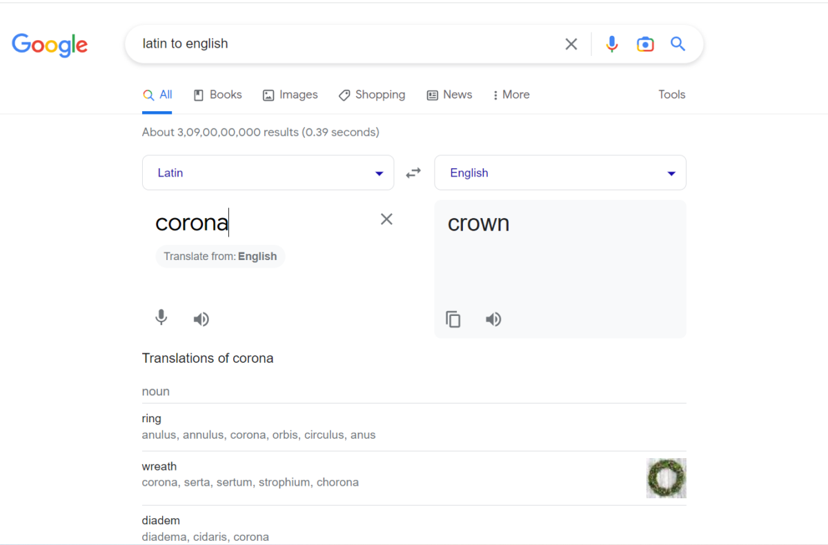 corona translation