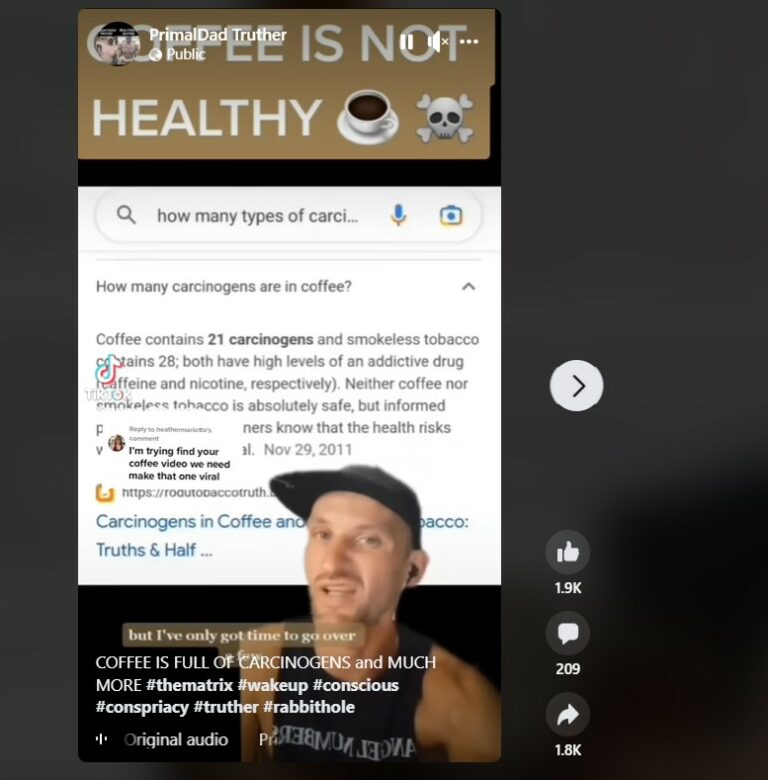 Fact Check Does drinking coffee cause cancer? THIP Media