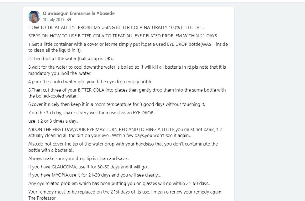 Fact Check Can eye problems, such as and myopia, be treated