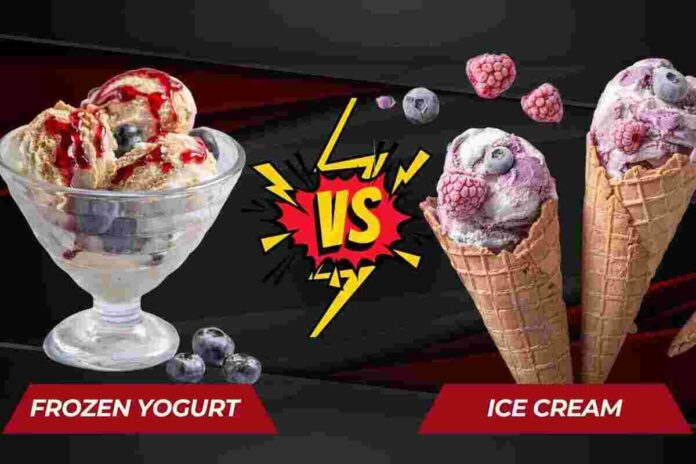 frozen yoghurt vs ice cream