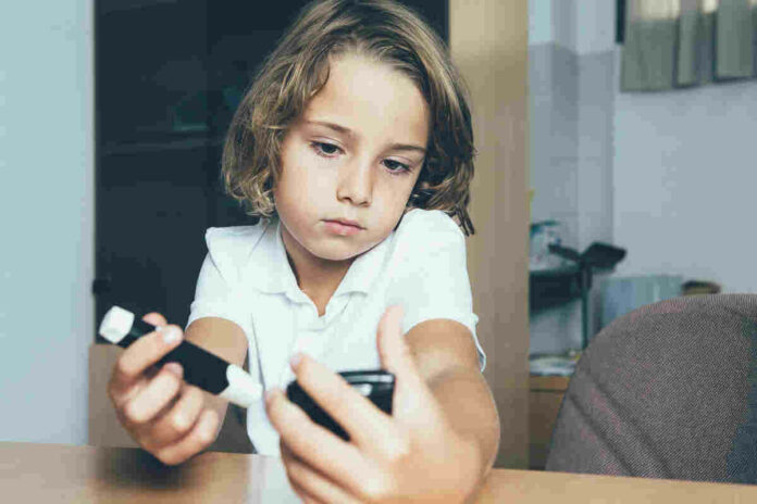 child with diabetes
