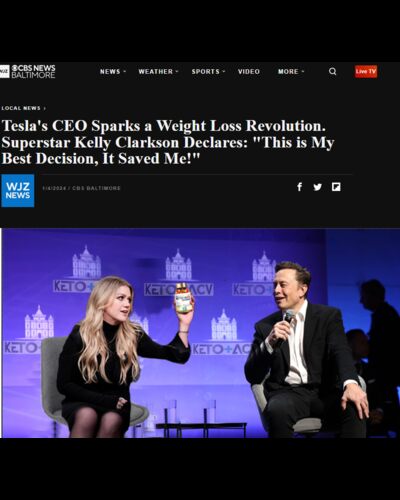 Elon Musk and Kelly Clarkson promoting Speedy Keto+ACV Gummies
