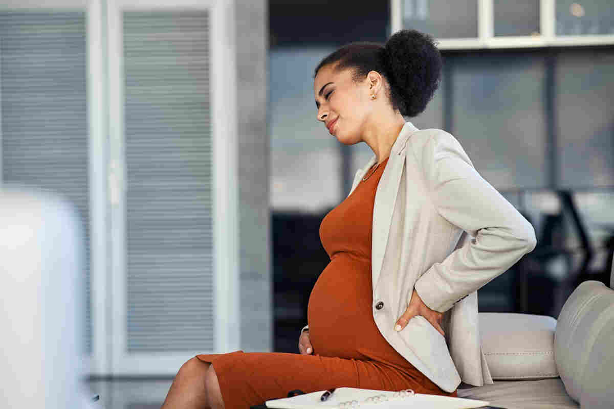 pregnant woman with backache