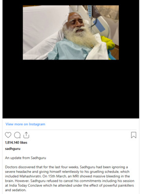 Sadhguru claim