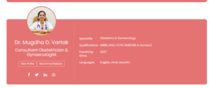 Dr Mugdha Vartak website