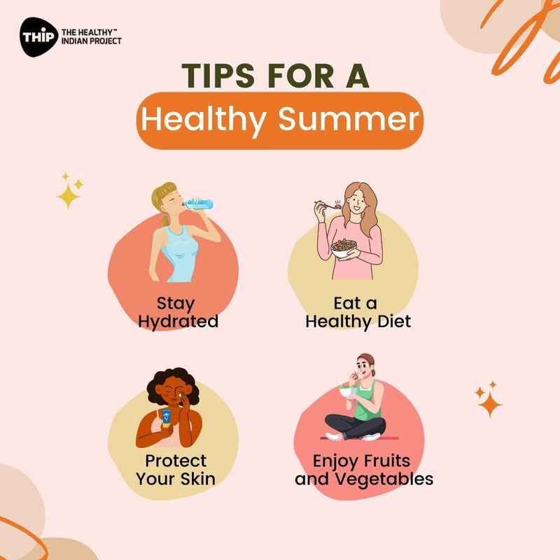 Illustrative Tips For a Healthy Summer