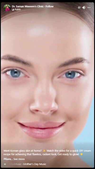 Korean glass skin