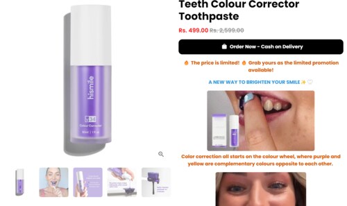 teeth whitening product