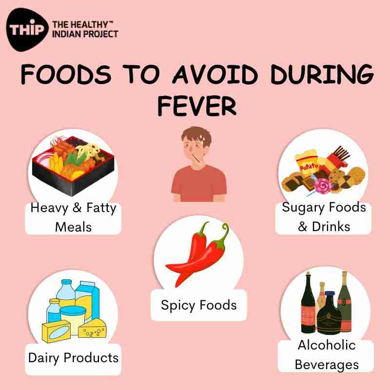 foods to avoid during fever