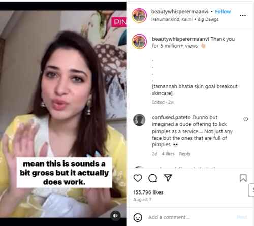 morning saliva can cure acne