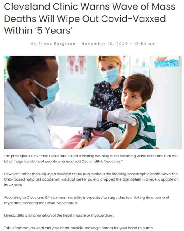 mass deaths from mRNA COVID vaccines