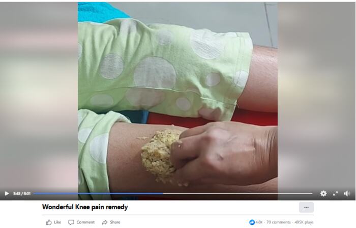 potato and ginger paste can cure knee pain