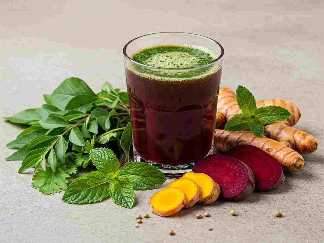 turmeric and greens can dissolve tumours quickly