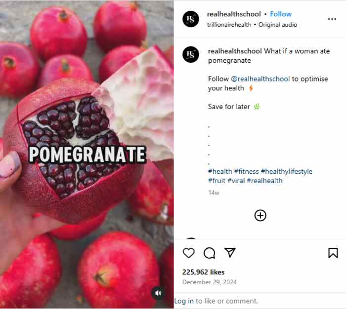 one pomegranate a day
