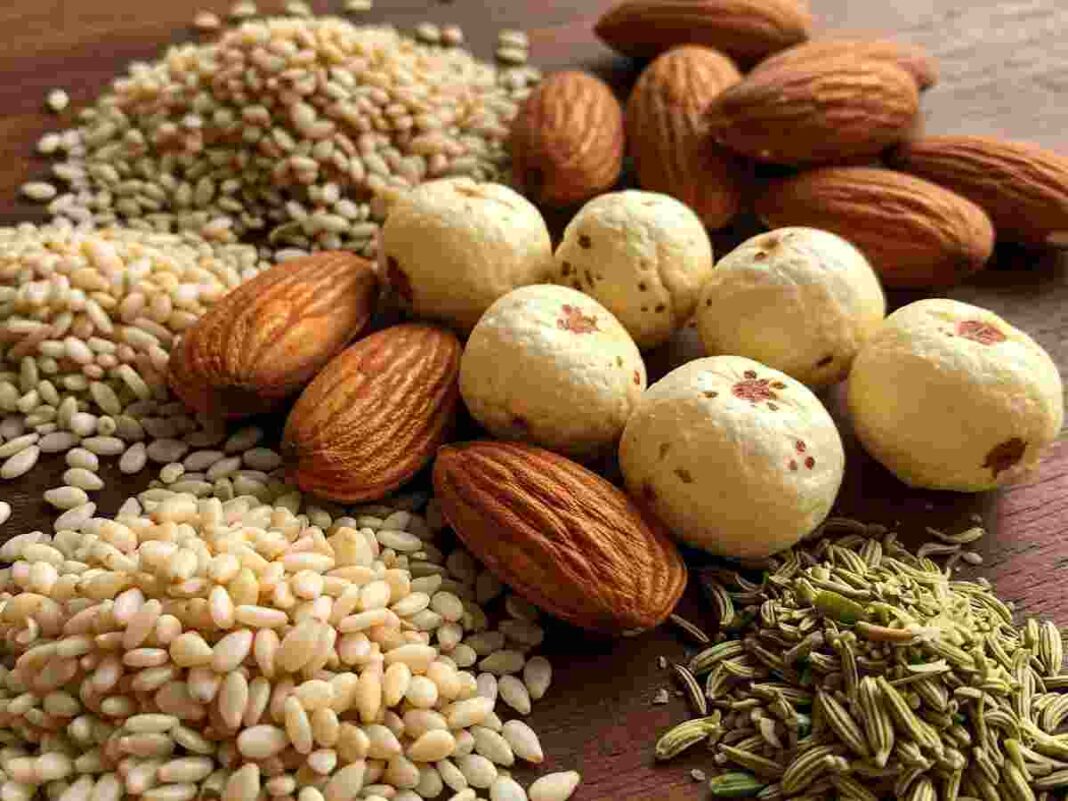 powder of seeds and nuts