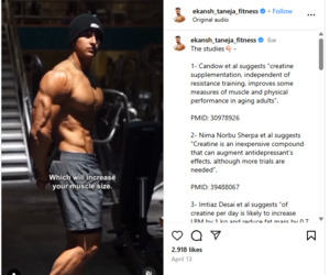 Creatine burn fat claim
