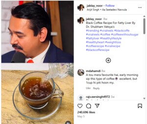 Coffee cleans liver claim