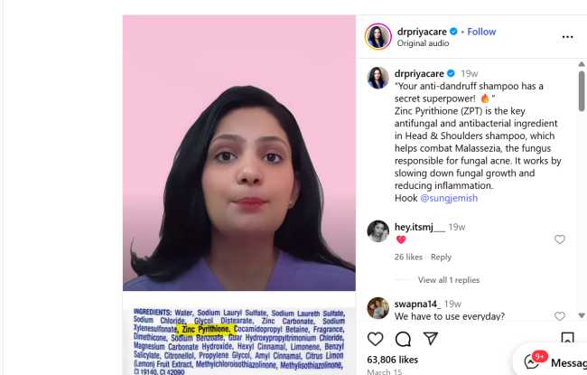 shampoos for comedonal acne