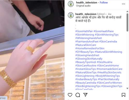 whiten hands and feet