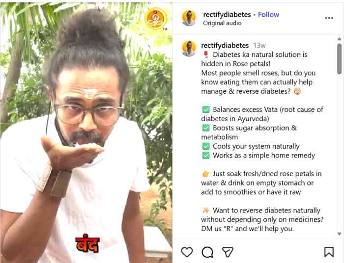 rose petals for diabetes