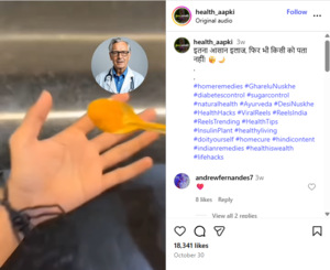 Turmeric and ghee claim