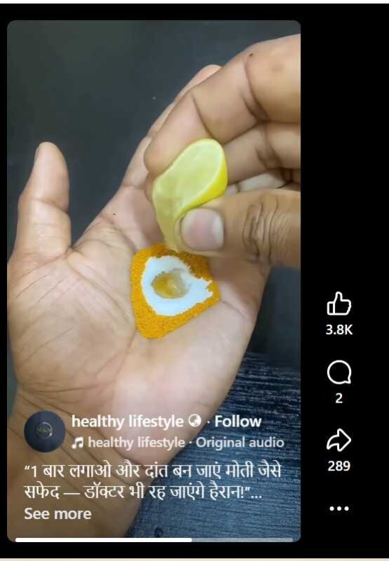 recipe for dental issues